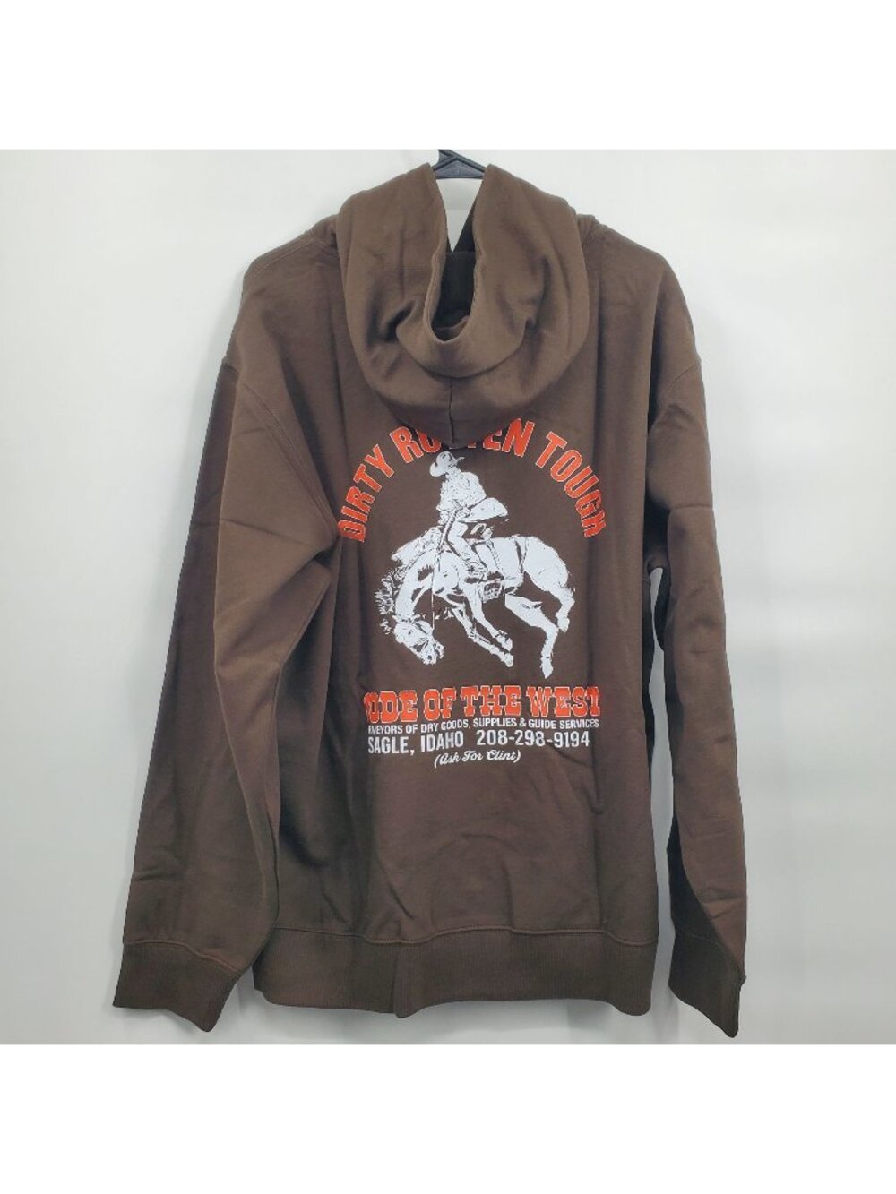 Huckberry Code of the West Dirty Rotten Tough Hoodie Men Size XL NWT Pullover